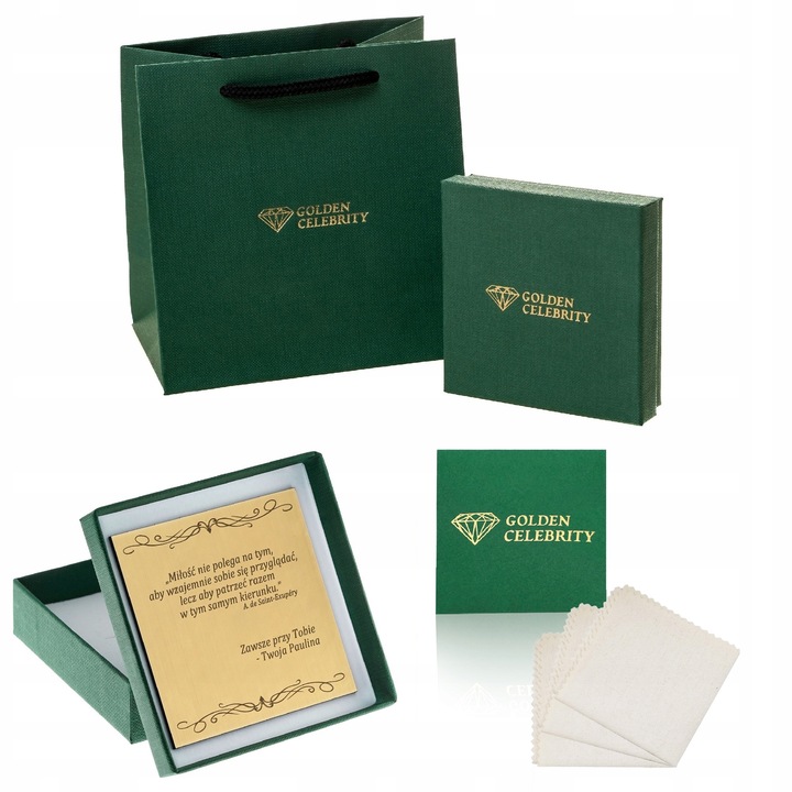 ZŁOTY NASZYJNIK SERCE SERDUSZKO 925 PREZENT DLA KOBIETY, ŻONY, MAMY, CÓRKI