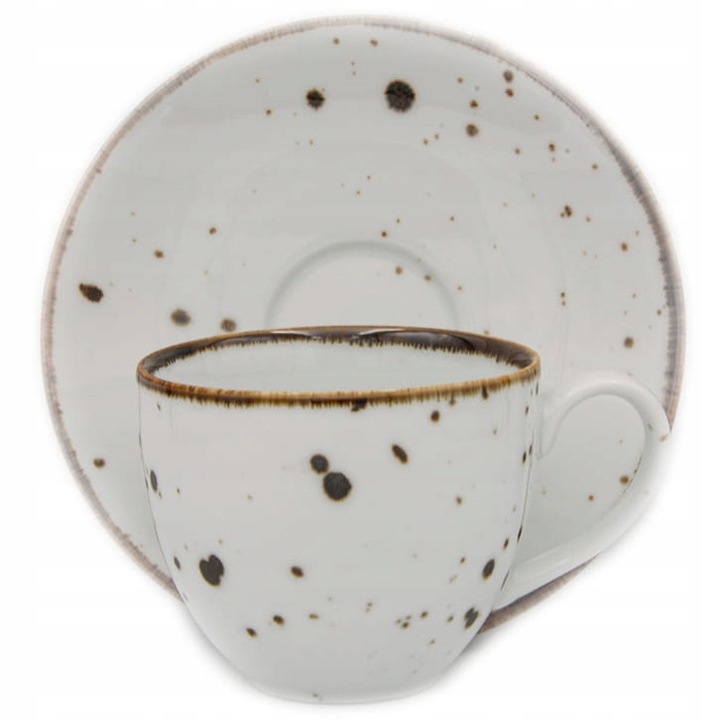 Alumina Bogucice White Filiżanka ze spodkiem 300ml