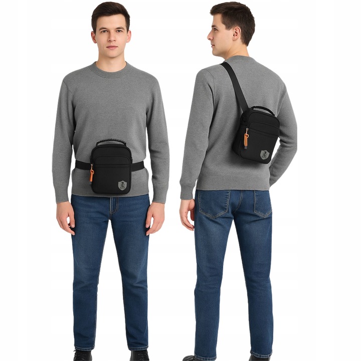 TORBA MĘSKA NERKA SASZETKA SPORTOWA BIODROWA NA RAMIĘ BIODRA