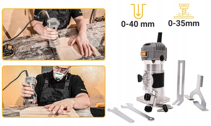 Frezarka górnowrzecionowa 800W do drewna pionowa ręczna do krawędzi