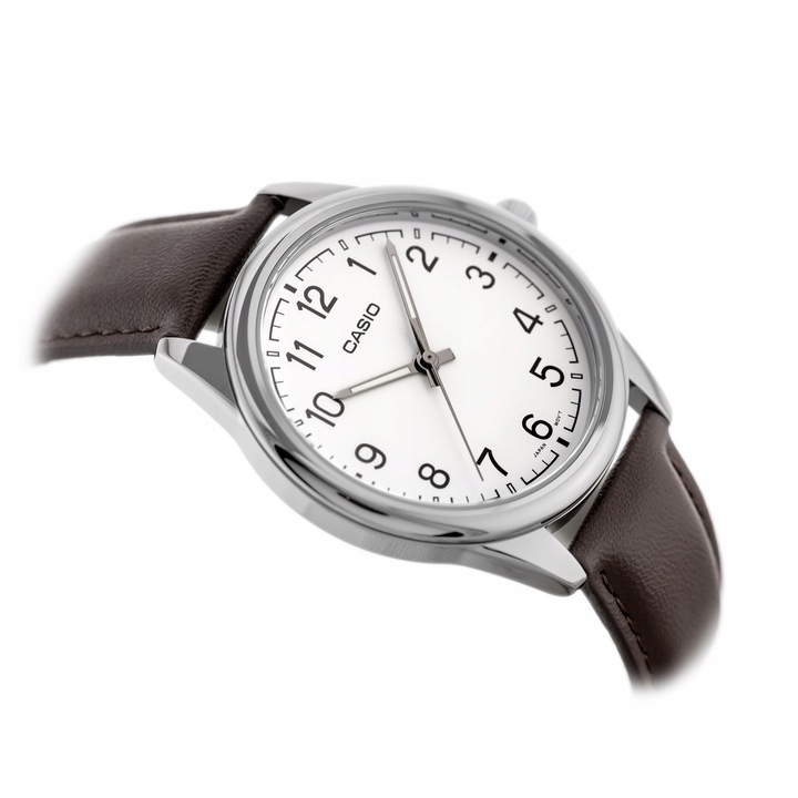 ZEGAREK MĘSKI CASIO MTP-V005L skórzany + BOX +GRAWER