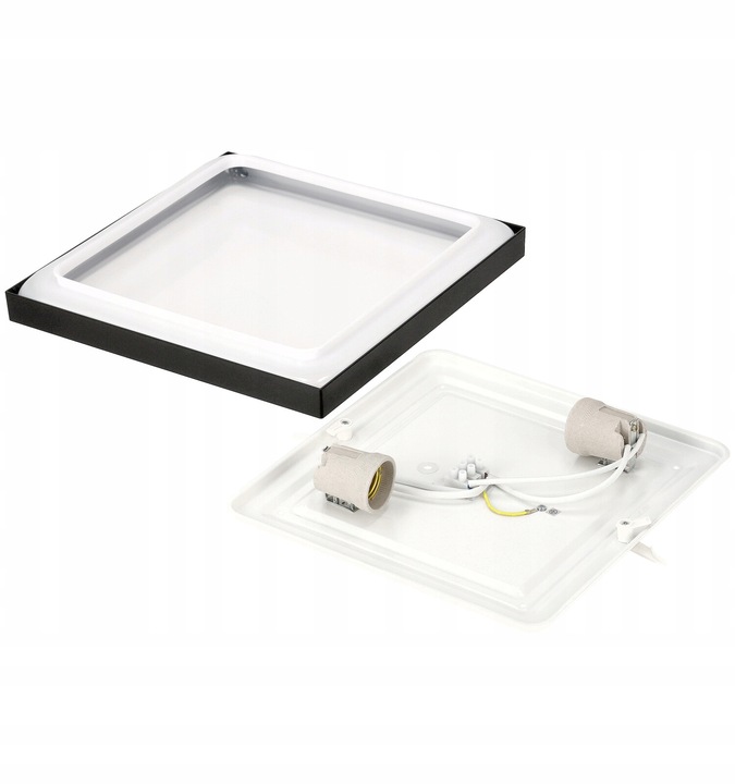 Plafon LED Lampa Sufitowa 2xE27 CZARNA IP20 LARI-S