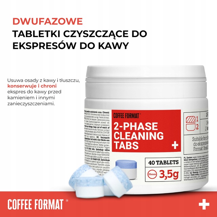 Tabletki czyszczące do ekspresu Jura Coffee Format 40 sztuk Duże