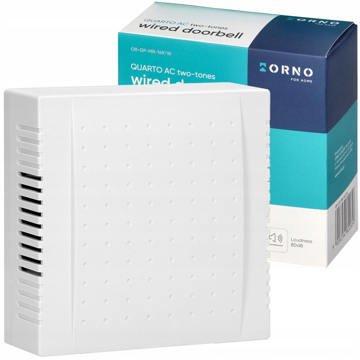 DZWONEK DO DRZWI PRZEWODOWY BIM-BAM 2-TONOWY 230V DO BLOKU DOMU