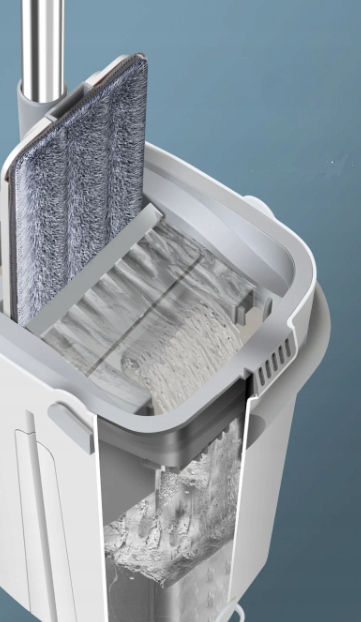 ZESTAW DO CZYSZCZENIA WIADERKO + MOP + 2 WKŁADY ZBIORNIK BRUDNEJ WODY