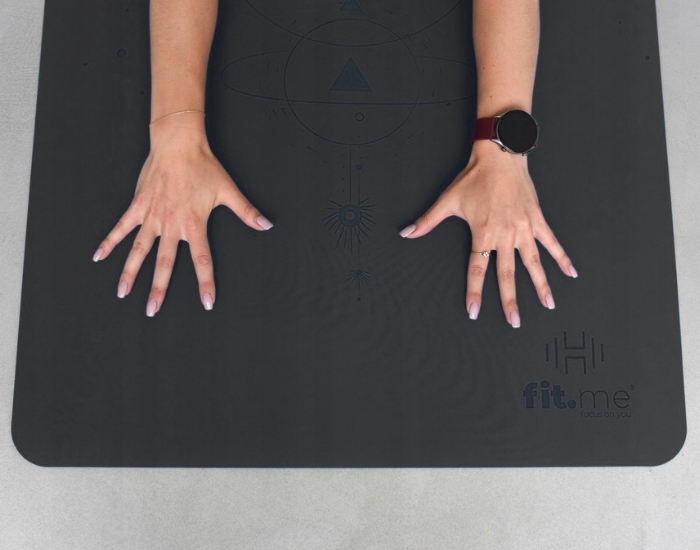 MATA PREMIUM DO JOGI ĆWICZEŃ CIĘŻKA KAUCZUK PU WZÓR KSIĘŻYCA ANTYPOŚLIZGOWA