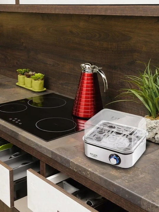 Jajowar AD 4486 na 8 jaj – Idealne Jajka na Miękko i Twardo