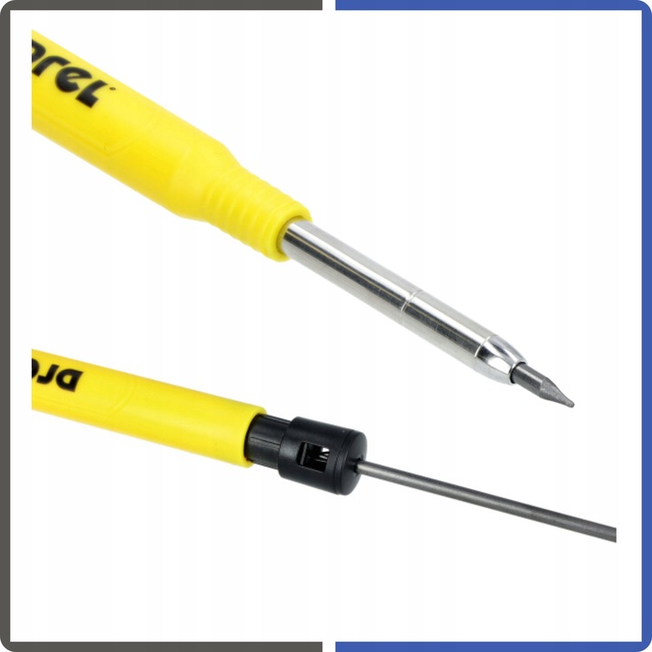 Ołówek Stolarski Budowlany Automatyczny Z Temperówką 24 Szt Wkładów