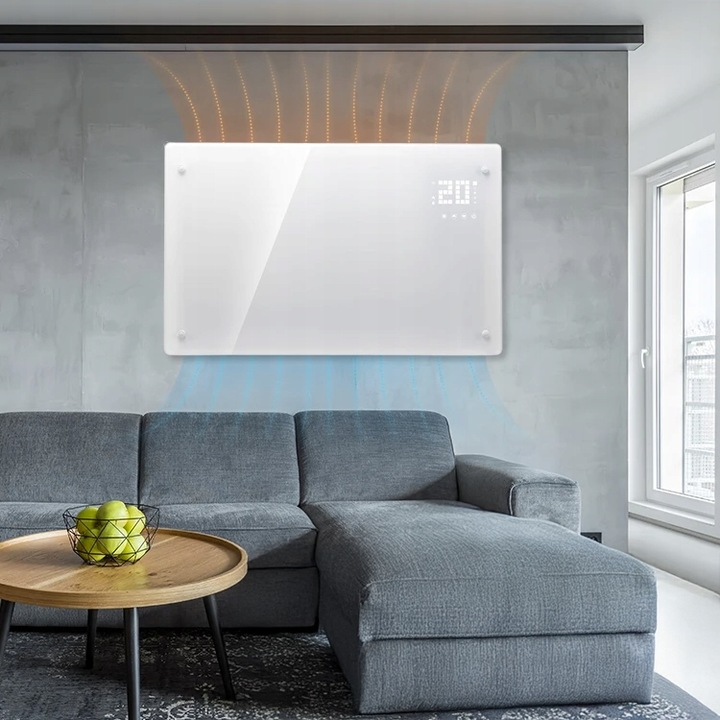 Grzejnik elektryczny XTECH 2500W WiFi termostat LED pilot konwektorowy