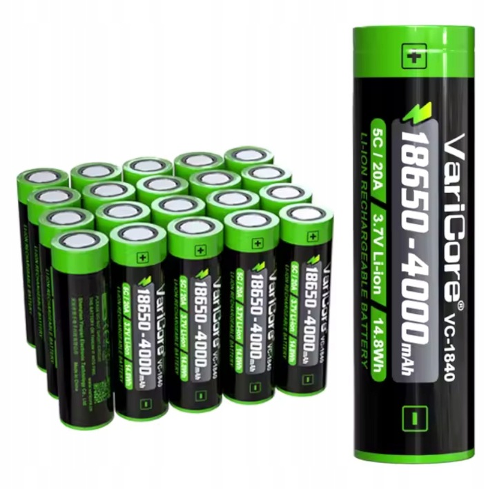 Akumulator bateria ogniwo VariCore VC-1840 18650 Li-ion 3.7V 4000mAh