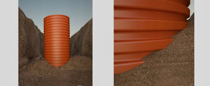 POKRYWA do rury karbowanej Studnia Właz Dekiel 315