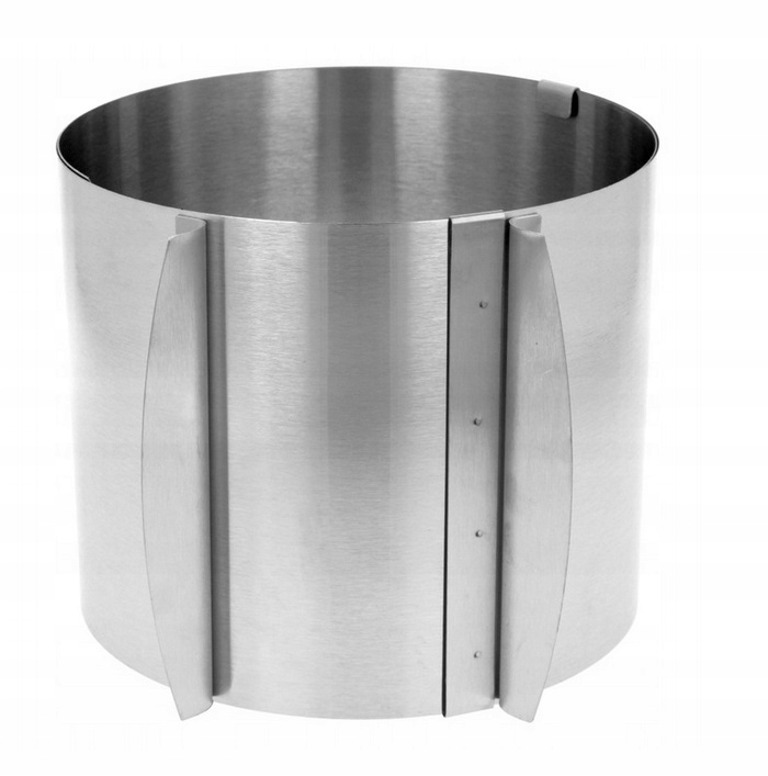 Rant Do Tortu Regulowany Śr 16-30CM Tortownica Wysoki 15 cm + 3 Łopatki OLK