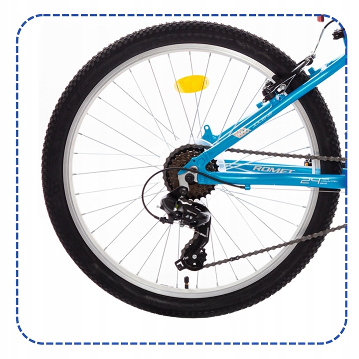 ROWER GÓRSKI MTB ROMET JOLENE 24" SHIMANO OŚWIETLENIE STOPKA GRATIS