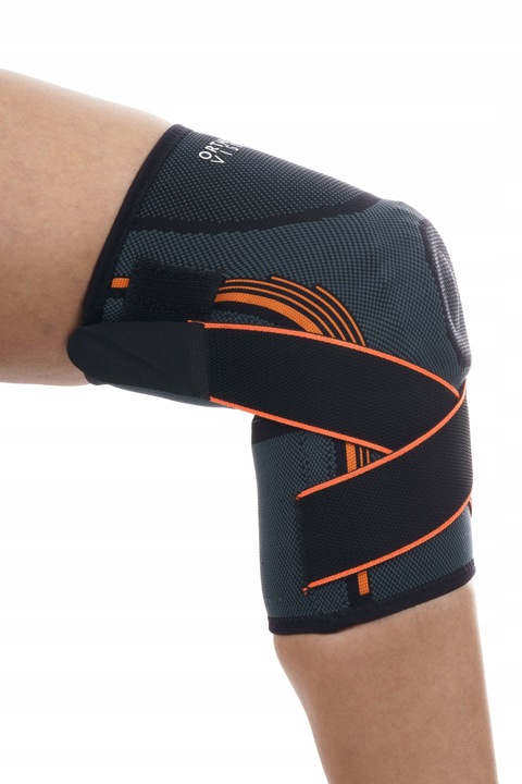 ORTEZA KOLANA STABILIZATOR WSPARCIEM RZEPKI OPASKA NA KOLANO ELASTYCZNA