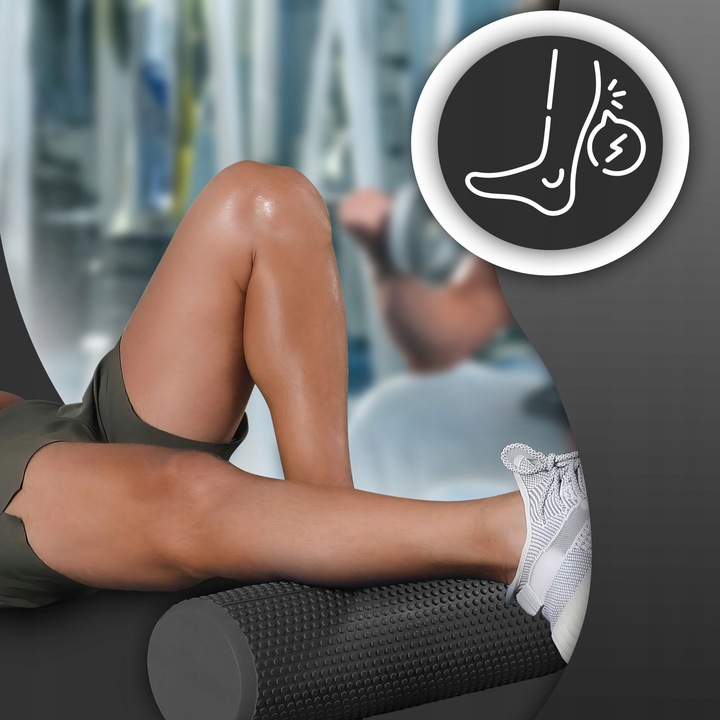 ROLLER DO MASAŻU ĆWICZEŃ ROLER CROSSFIT DUŻY 45,5x15,5CM WAŁEK