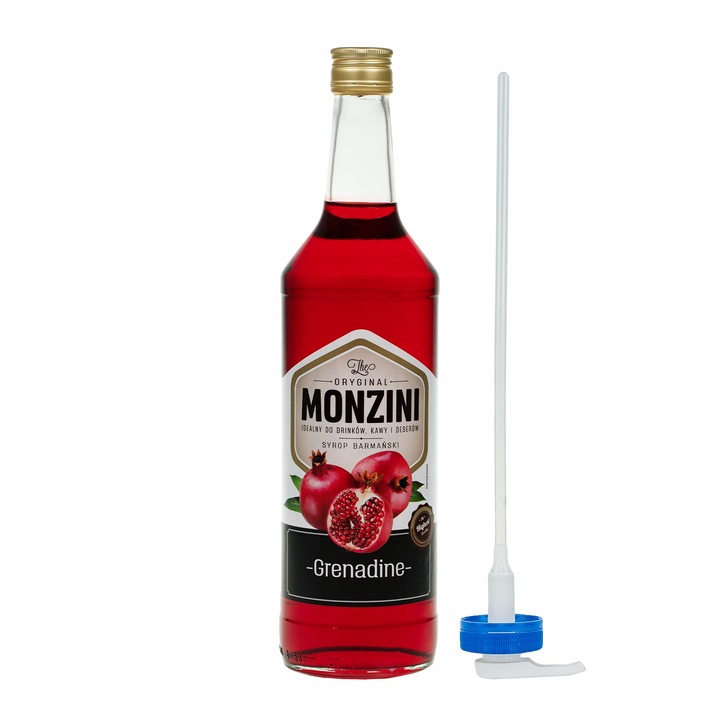 Monzini Syrop do drinków grenadina 1l z pompką