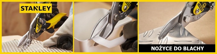 Nożyce do blachy wygięte prawe STANLEY Fatmax 250mm 1.2mm 2-14-568