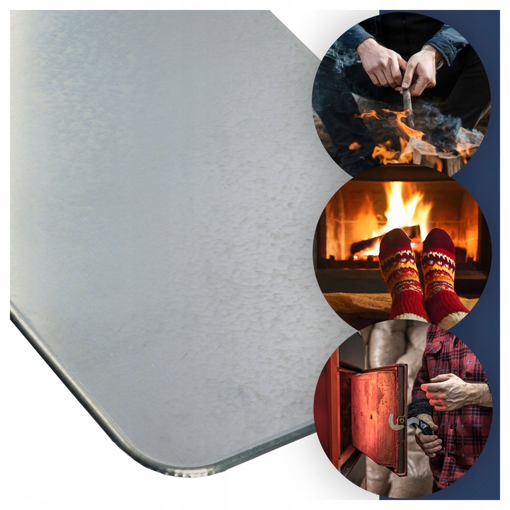 BLACHA PRZEDPIECOWA POD PIEC KOMINEK OCYNK 66X50 PIEC KOZA BLACHA POD