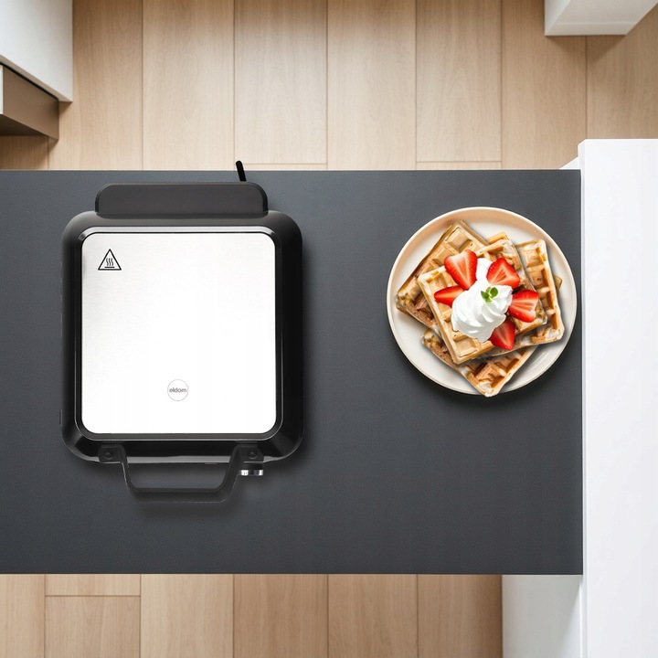 GOFROWNICA 4 GOFRY REGULACJA TEMPERATURY MOCNA 1500W NIEPRZYWIERAJĄCE