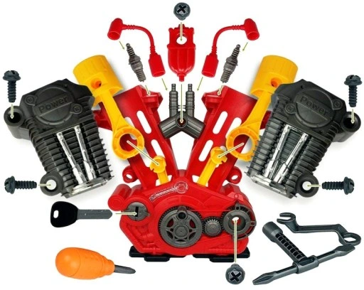 Mały mechanik silnik do skręcania i rozkręcania