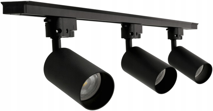 Szynoprzewód LED 3x reflektor GU10 szyna track 1m Oświetlenie Na Szynę