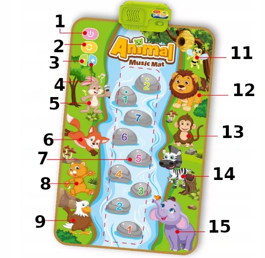 MATA EDUKACYJNA INTERAKTYWNA GRAJĄCA DLA DZIECI