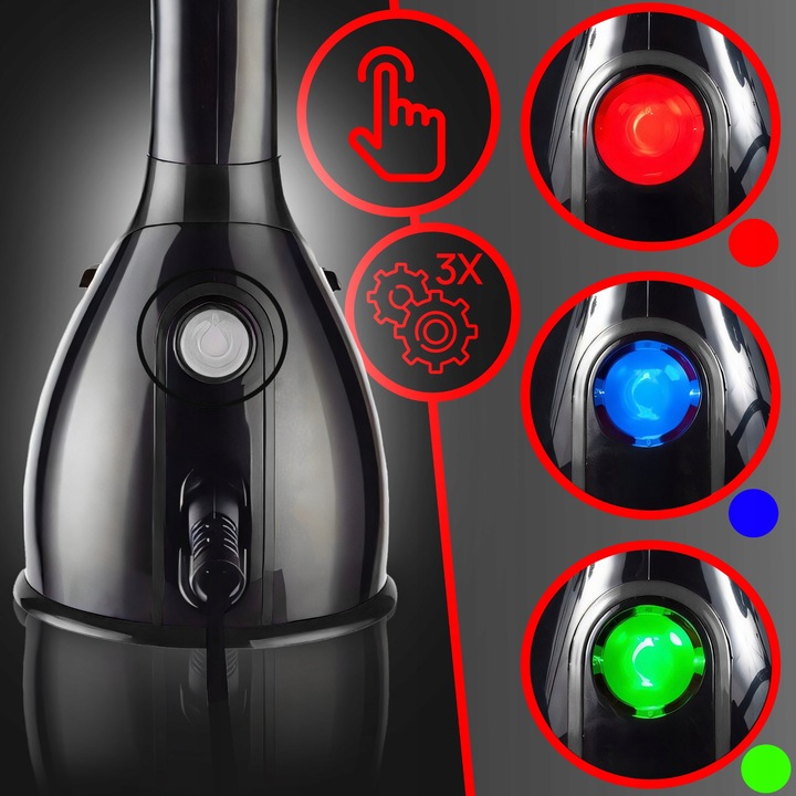 PAROWNICA DO UBRAŃ STEAMER ŻELAZKO PAROWE MYJKA PAROWA 1500W 7W1