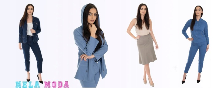 SPÓDNICA JEANS MIDI (38-54) KOLORY r.44