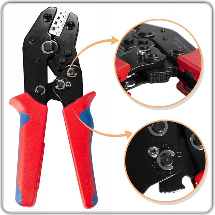 Zaciskarka ręczna + 7 matryc do konektorów izolowanych i