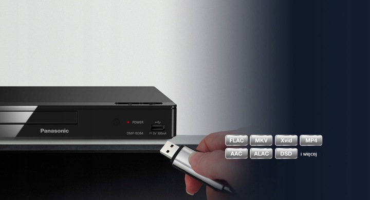 Panasonic Odtwarzacz Blu-ray DMP-BD84 HDMI USB