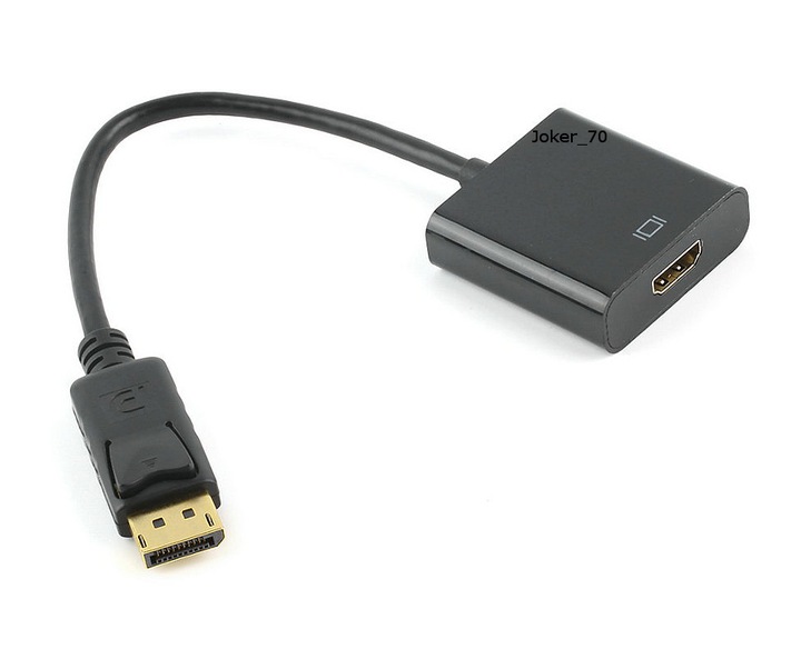 Adapter konwerter kabel DP DisplayPort do HDMI zPL