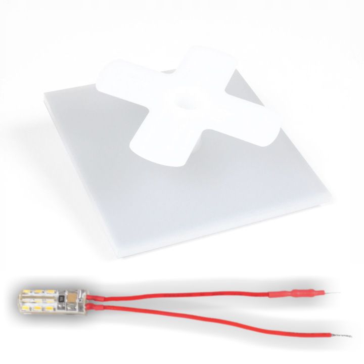 Opawa schodowa Oświetlenie schodowe Lampka LED 230V Okrągła CZARNA