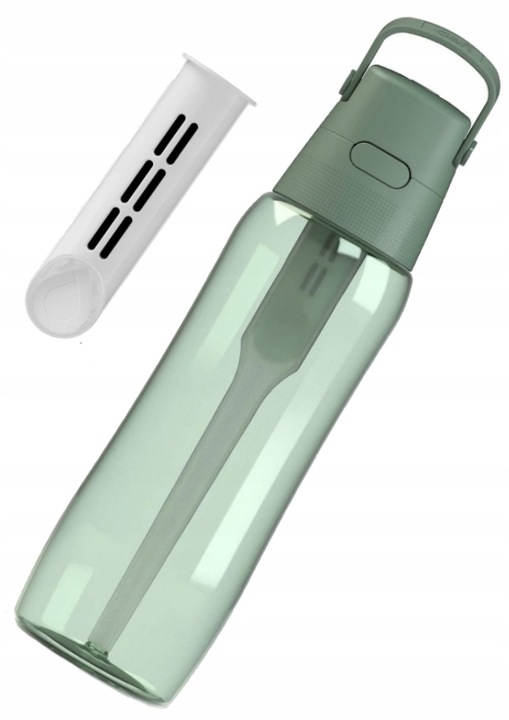 Szczoteczka do mycia + butelka filtrująca szałwiowa barwiona Dafi