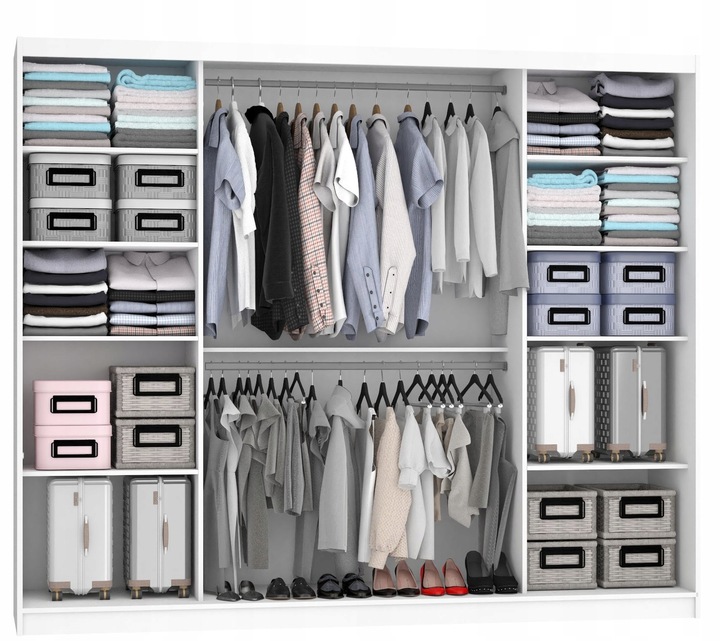 Szafa przesuwna z lustrem 235 cm