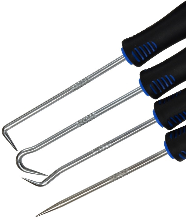 Zestaw grotów-haków i skrobaków 9el.