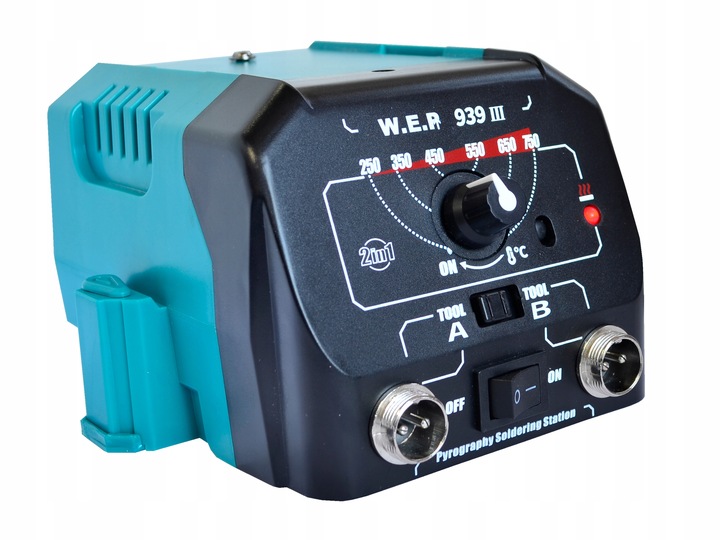 WYPALARKA DO DREWNA SKÓRY PIROGRAF WEP 939-III dwie kolby do szybkiej