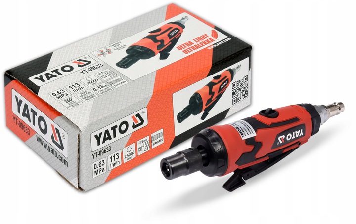 SZLIFIERKA PNEUMATYCZNA PROSTA 25000 obr. 6mm YATO