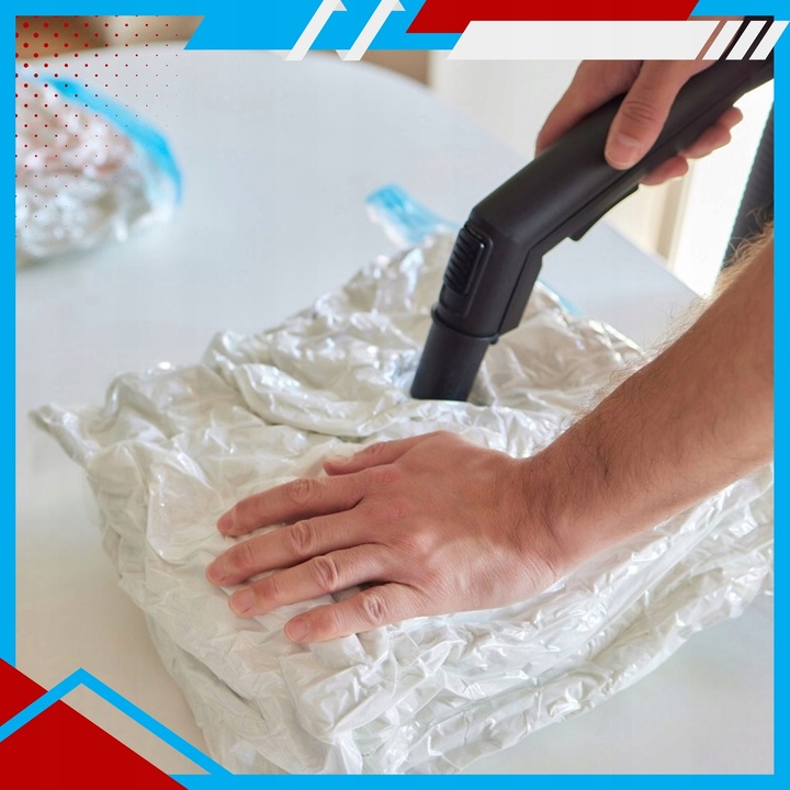 WORKI PRÓŻNIOWE Na Ubrania Pościel Torby, ZESTAW 12 SZTUK , 4 ROZMIARY