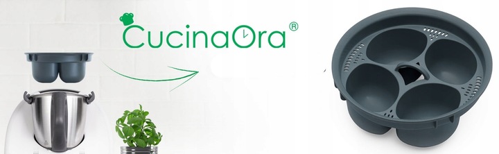 Wkładka do gotowania jajek w koszulkach steamEGGS do Thermomix TM6 TM5 TM31