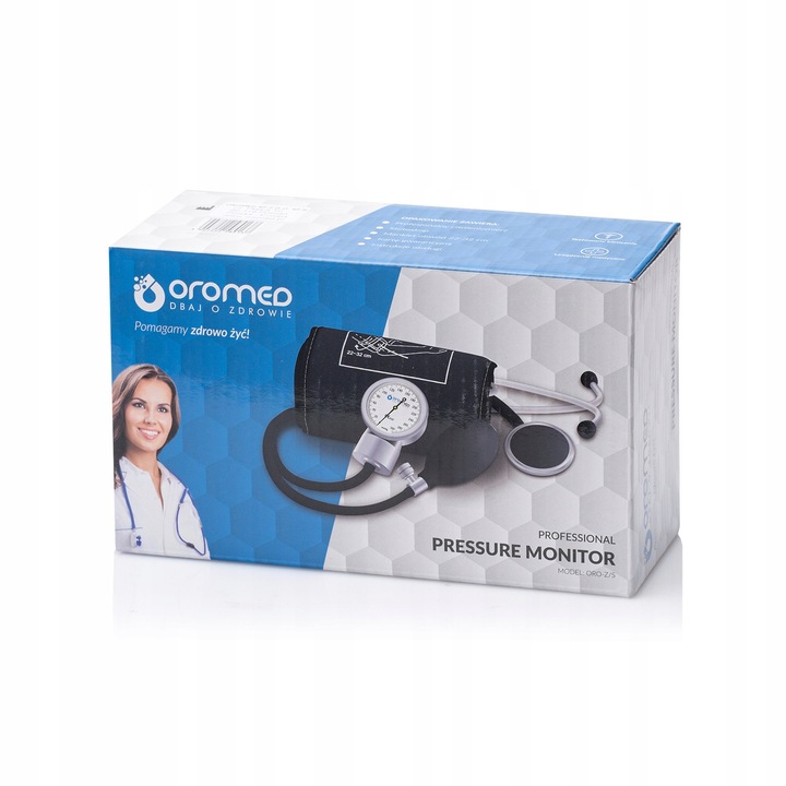 Ciśnieniomierz zegarowy ze stetoskopem naramienny OROMED ORO Z/S