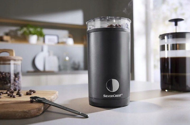 SILVERCREST Elektryczny młynek do kawy 180 W SKME 180 C1 Stal Inox