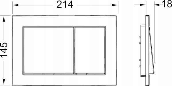 Tece TeceBase przycisk spłukujący 9240723