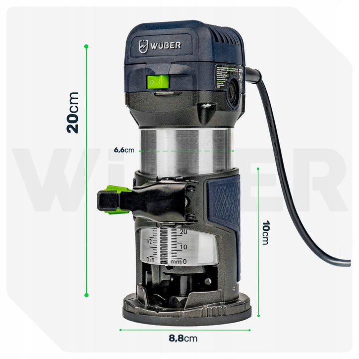 FREZARKA GÓRNOWRZECIONOWA DO DREWNA WYCINARKA Z REGULACJĄ OBROTÓW
