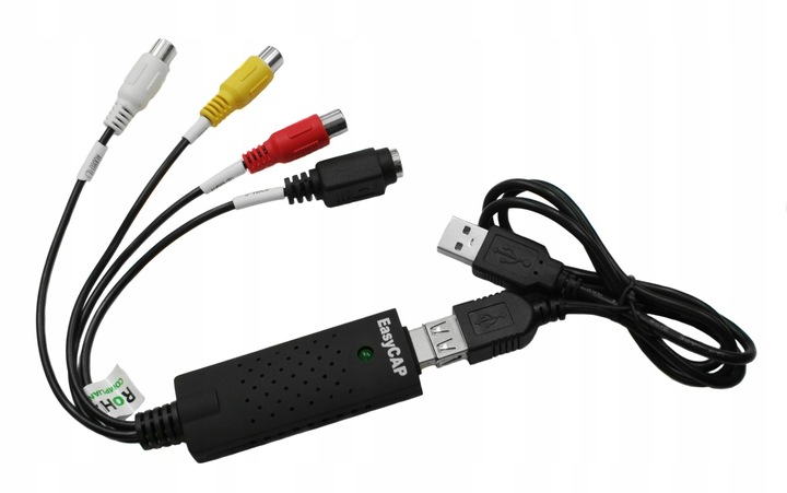 Video GRABBER EasyCap zgrywanie kaset VHS kamer PC WIN 7 8 10