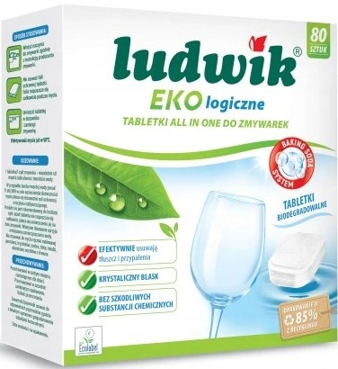 EKO TABLETKI DO ZMYWARKI ALL IN ONE 80szt, LUDWIK