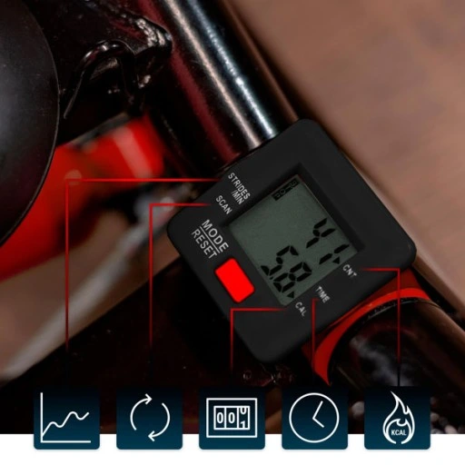 Stepper treningowy skrętny z ramionami nordic walking z linkami i regulacją