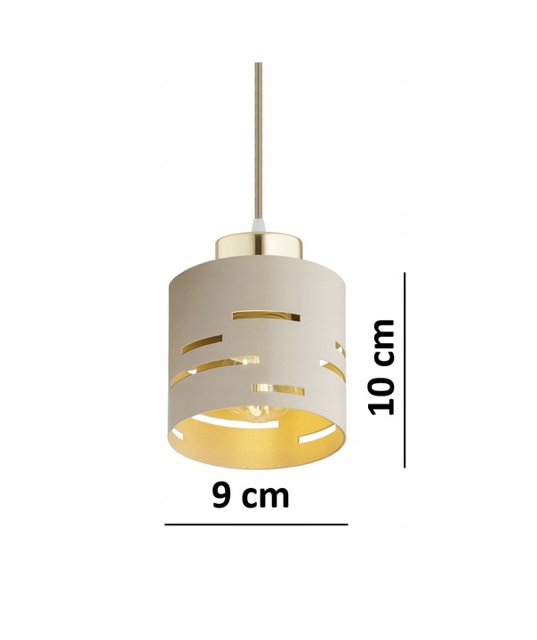 Lampa Sufitowa Plafon Żyrandol Ecru Beżowa Kaszmir Vox Led