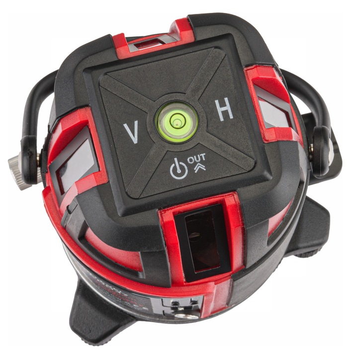 POZIOMICA LASEROWA LASER KRZYŻOWY 360 CZERWONY MOCNY 40M WALIZKA