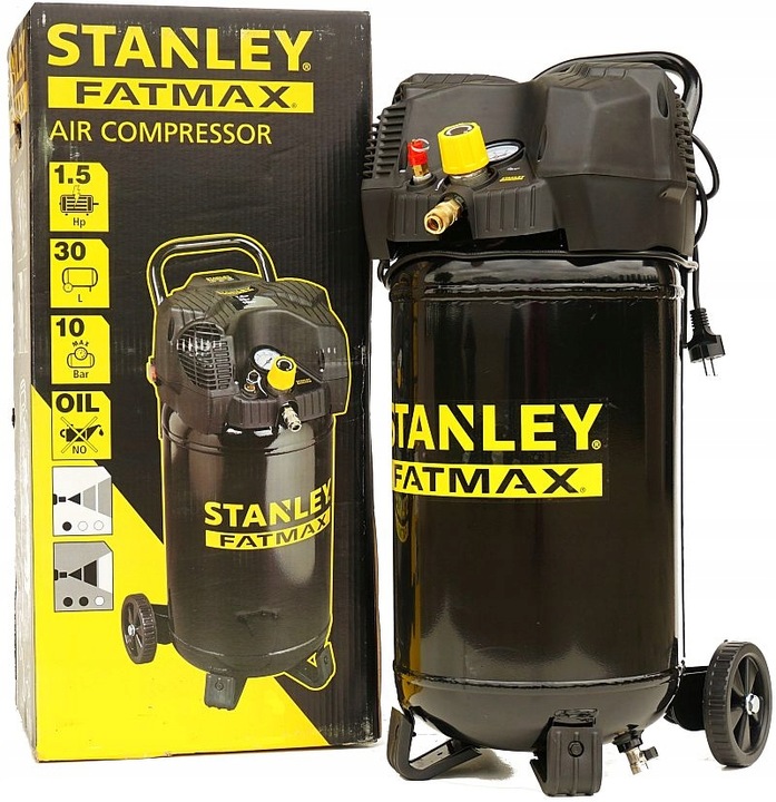 STANLEY FATMAX KOMPRESOR BEZOLEJOWY SPRĘŻARKA 30L