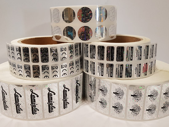 NH-210 - 55x11mm HOLOGRAM PLOMBA SECURITY VOID